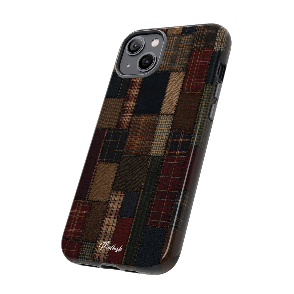 Plaid Patchwork Tough Phone Case