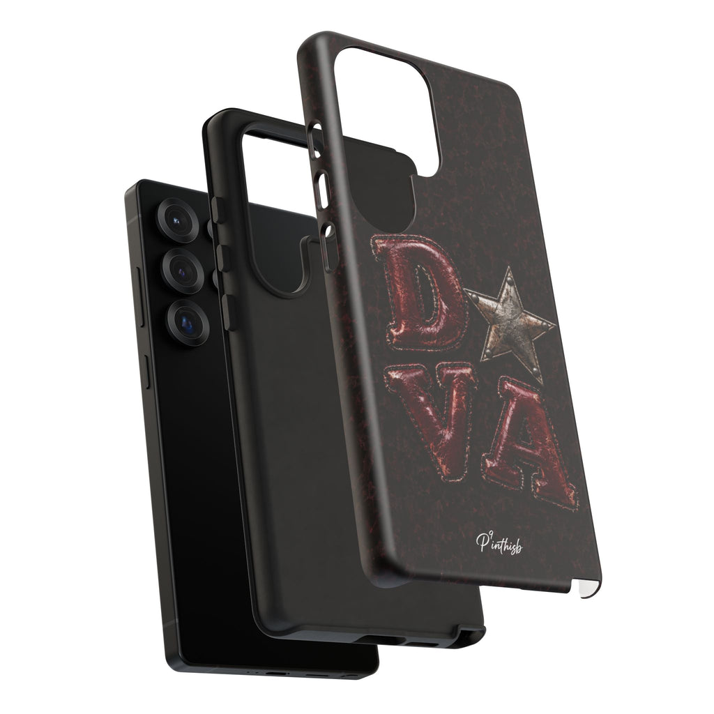 Geometric Blue Diamond Tough Phone Case
