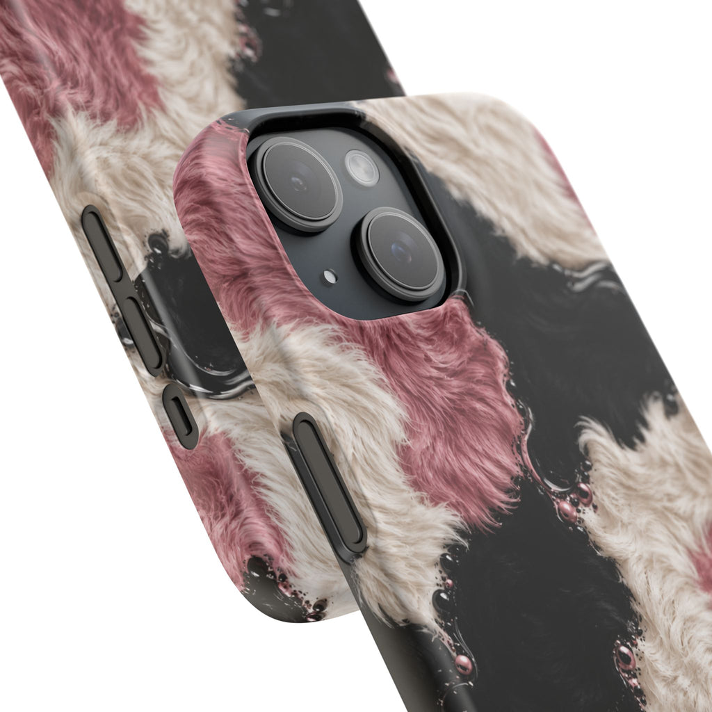 Cow Print Swirl Snap Case
