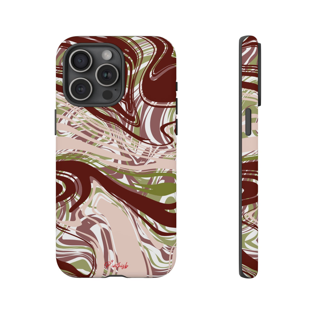 Abstract Marbled Tough Phone Case