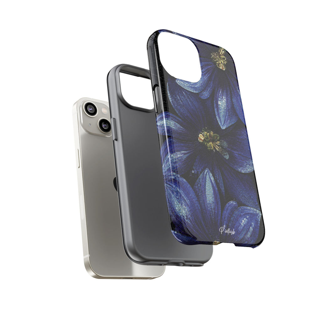 Blue Floral Tough Case