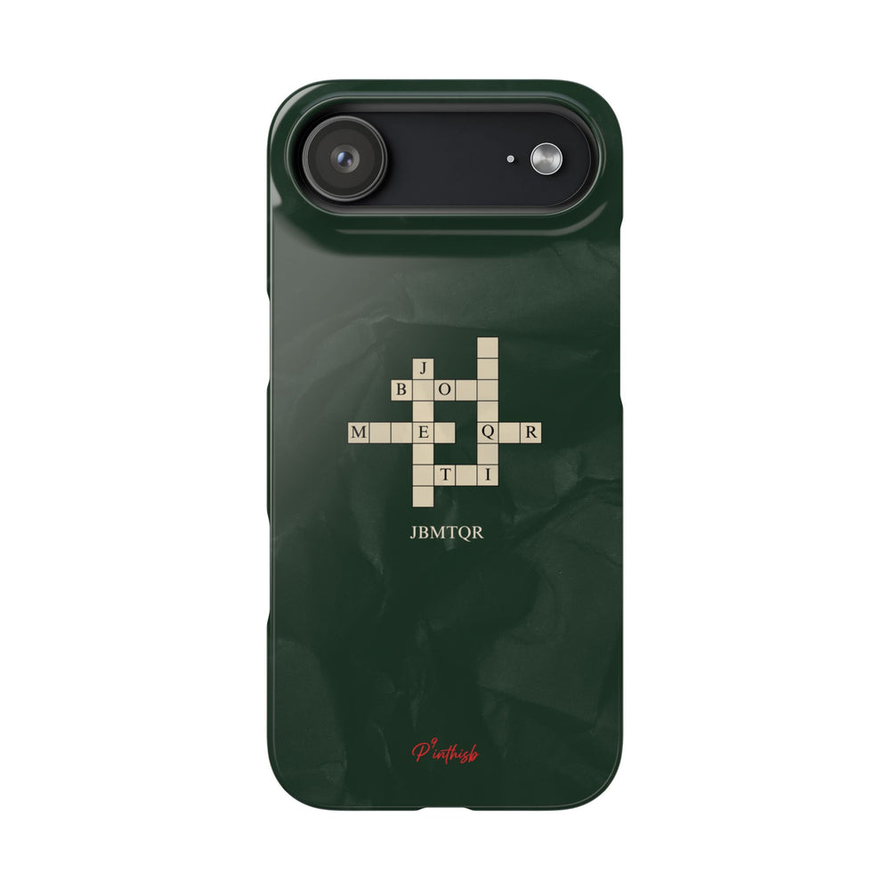 "JBMTQR crossword" Snap Phone Case