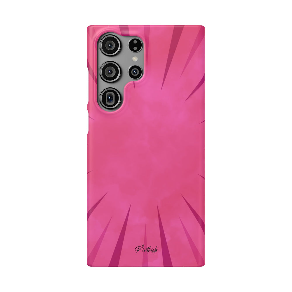 Pink Burst Snap Phone Case