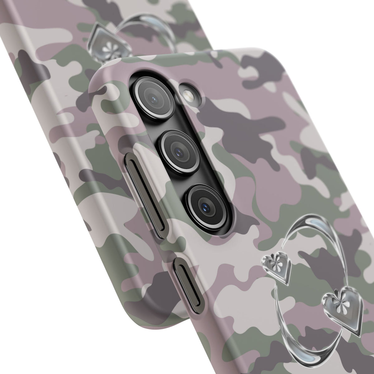 Camouflage Heart Snap Phone Case