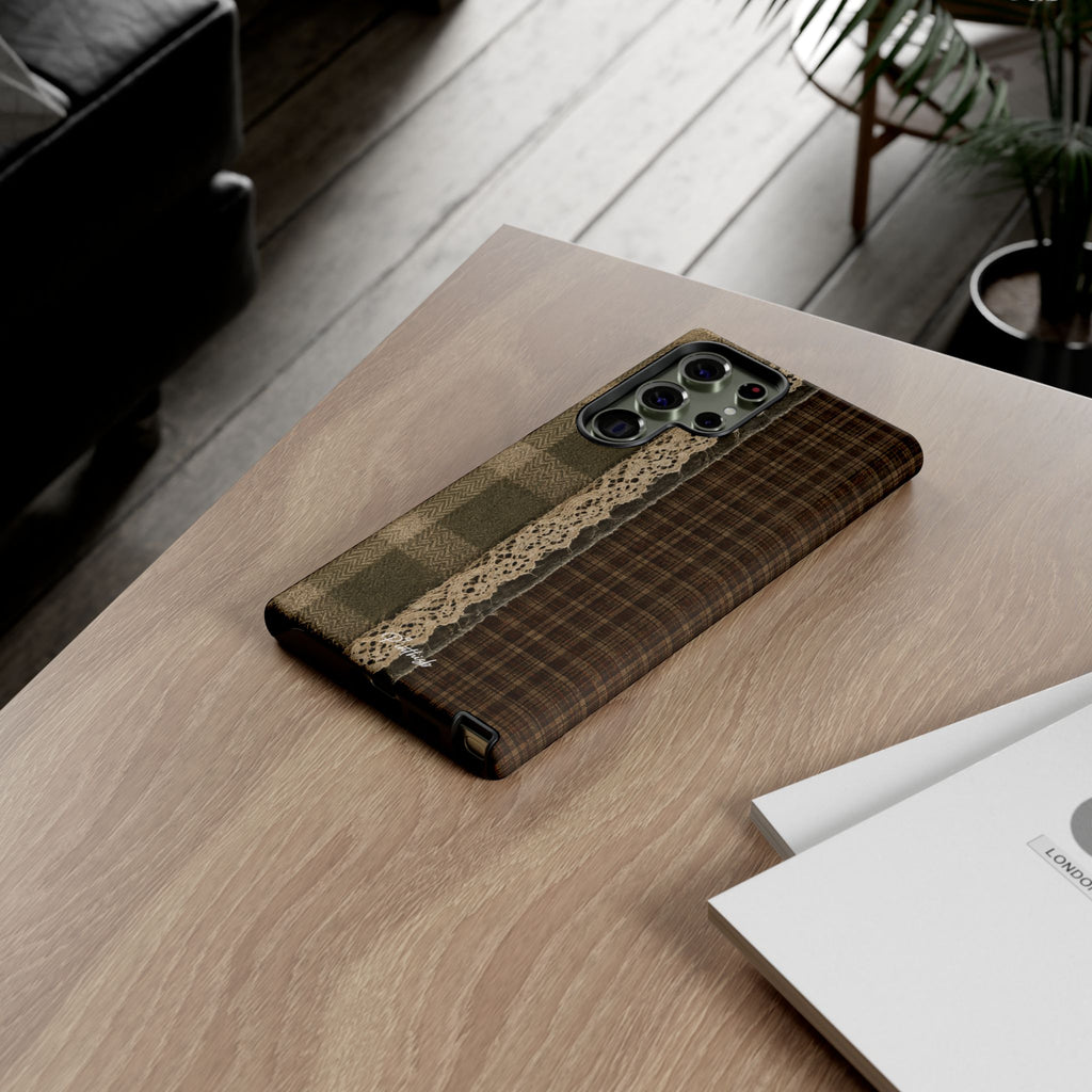 Plaid Lace Tough Phone Case