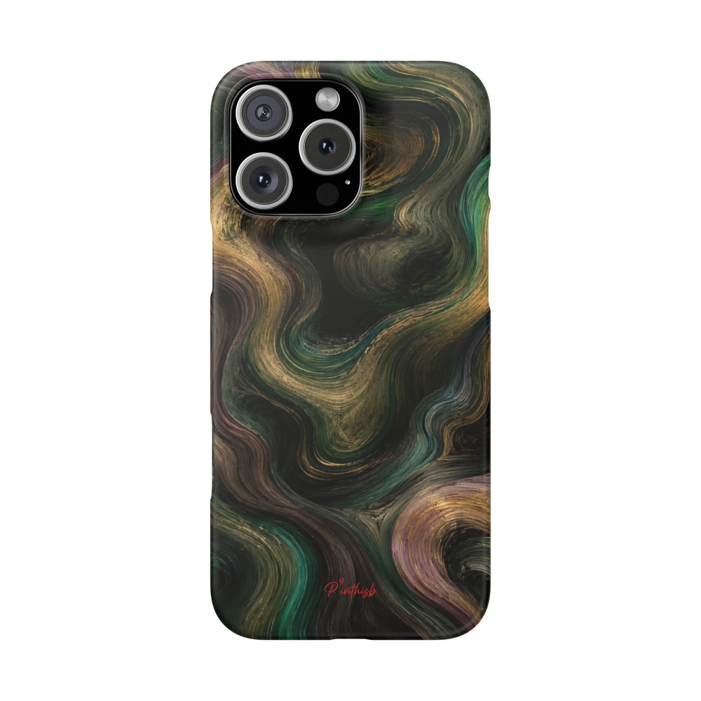 Marbled Forest Snap Phone Case