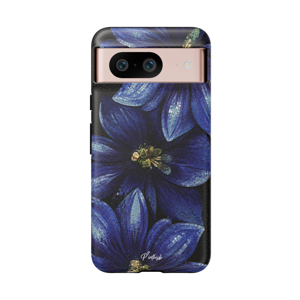 Blue Floral Tough Case