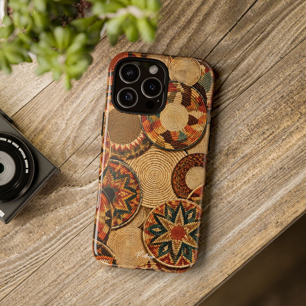 Bohemian Woven Basket Pattern Tough Case