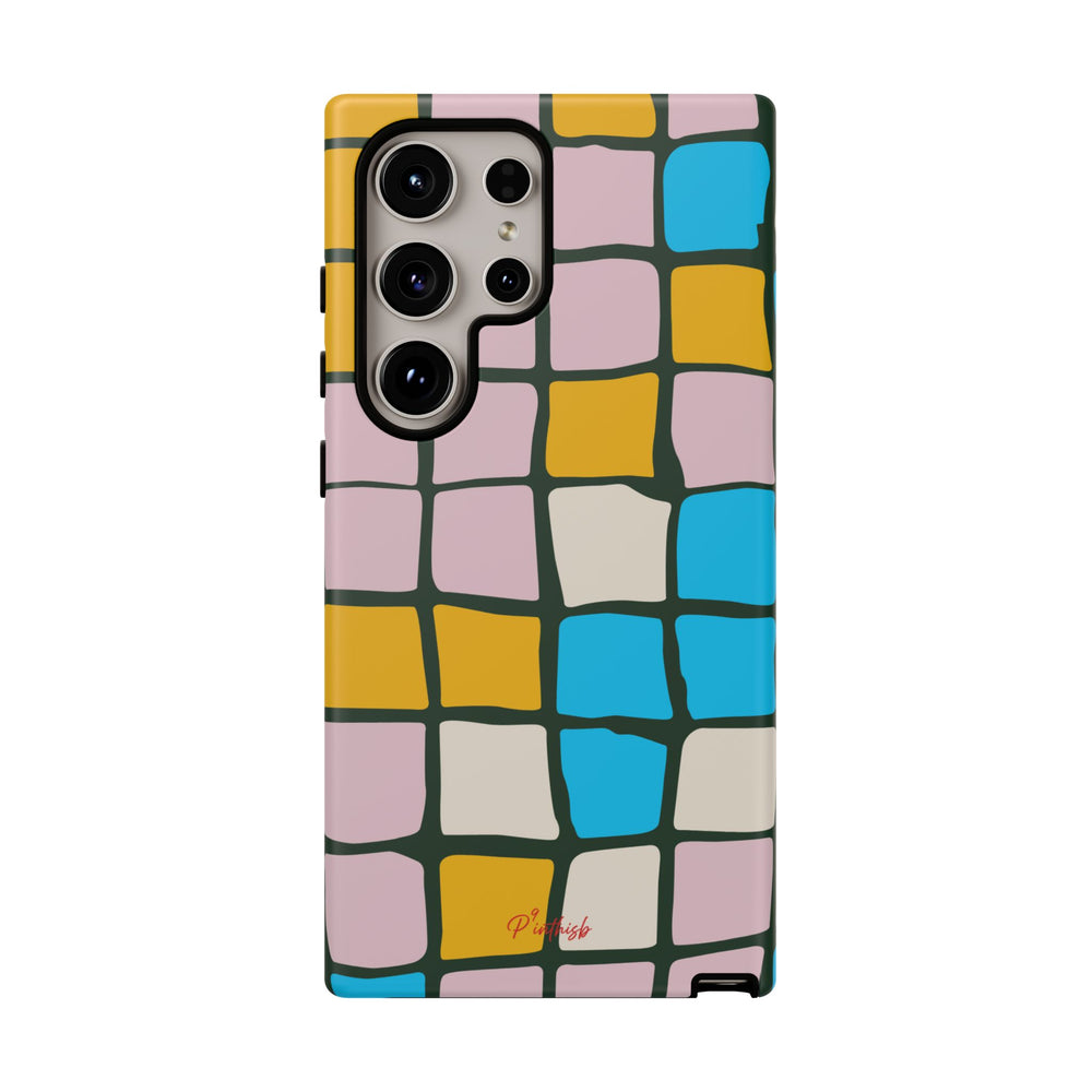 Color Grid Tough Phone Case