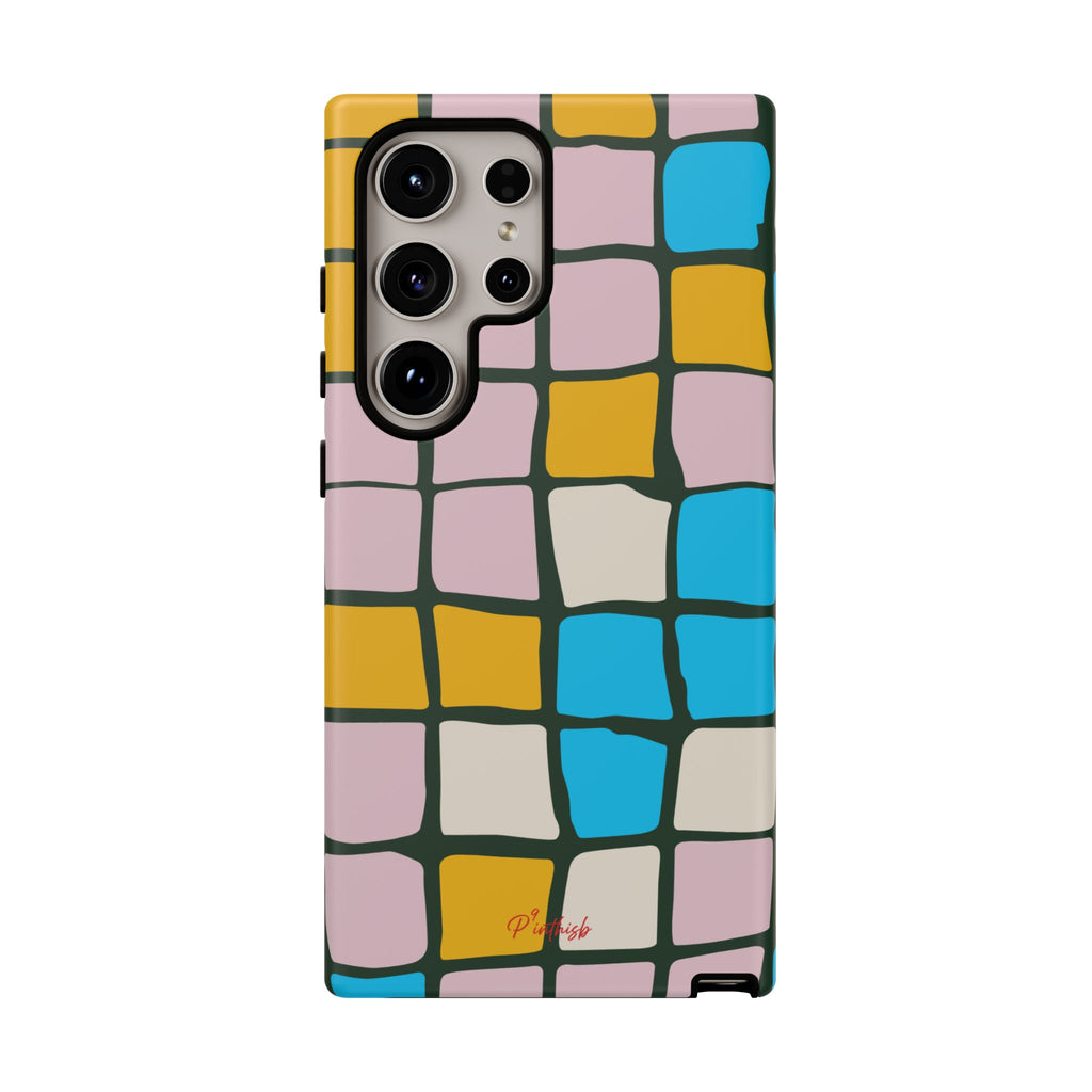 Color Grid Tough Phone Case