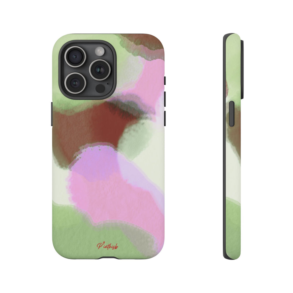 Abstract Pastel Camouflage Tough Phone Case
