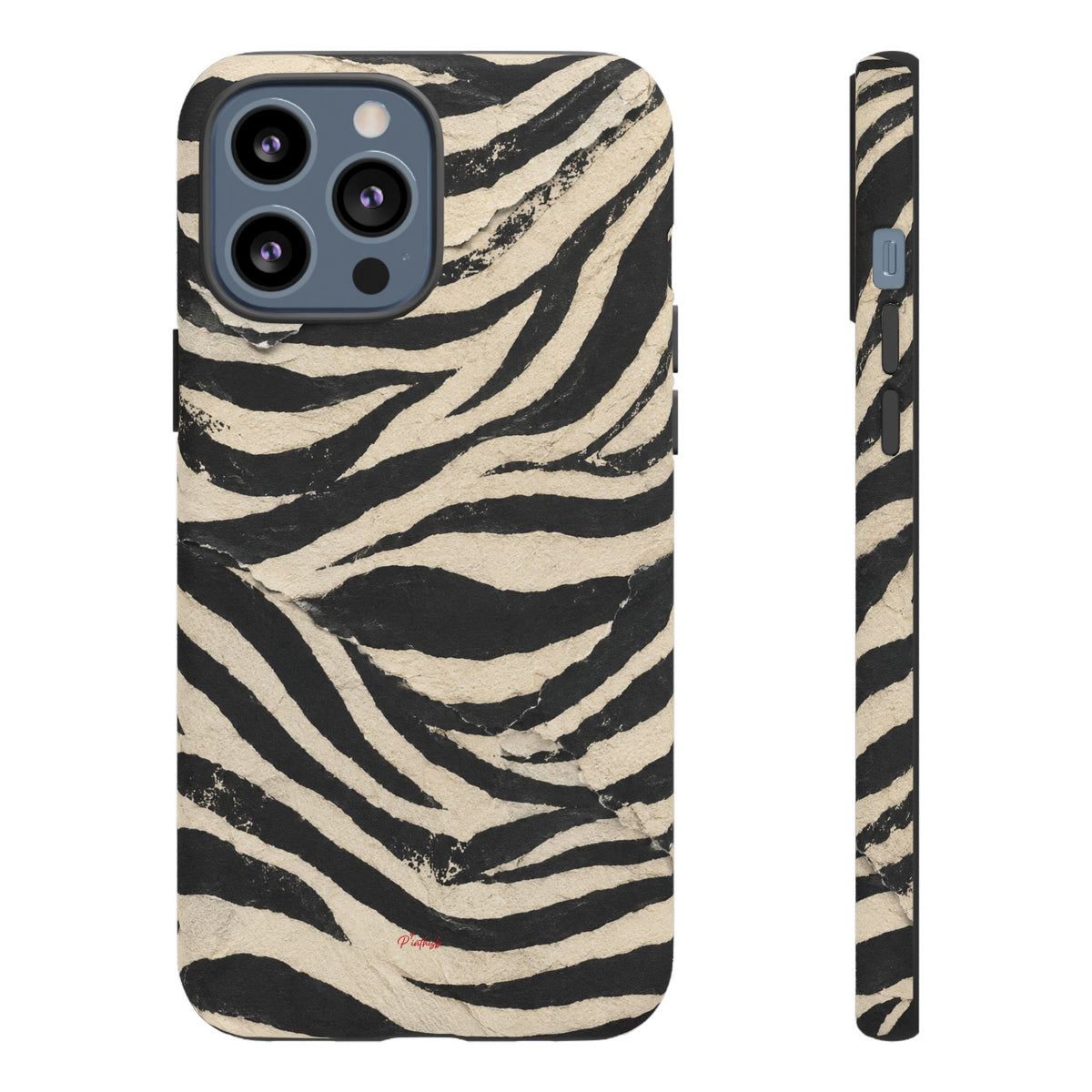 Wavy Peach & Mauve Tough Case