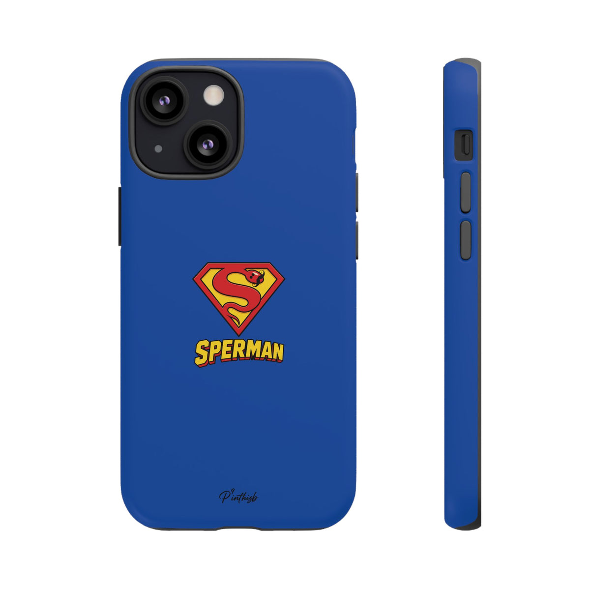 "SPERMAN" Parody Logo Tough Phone Case