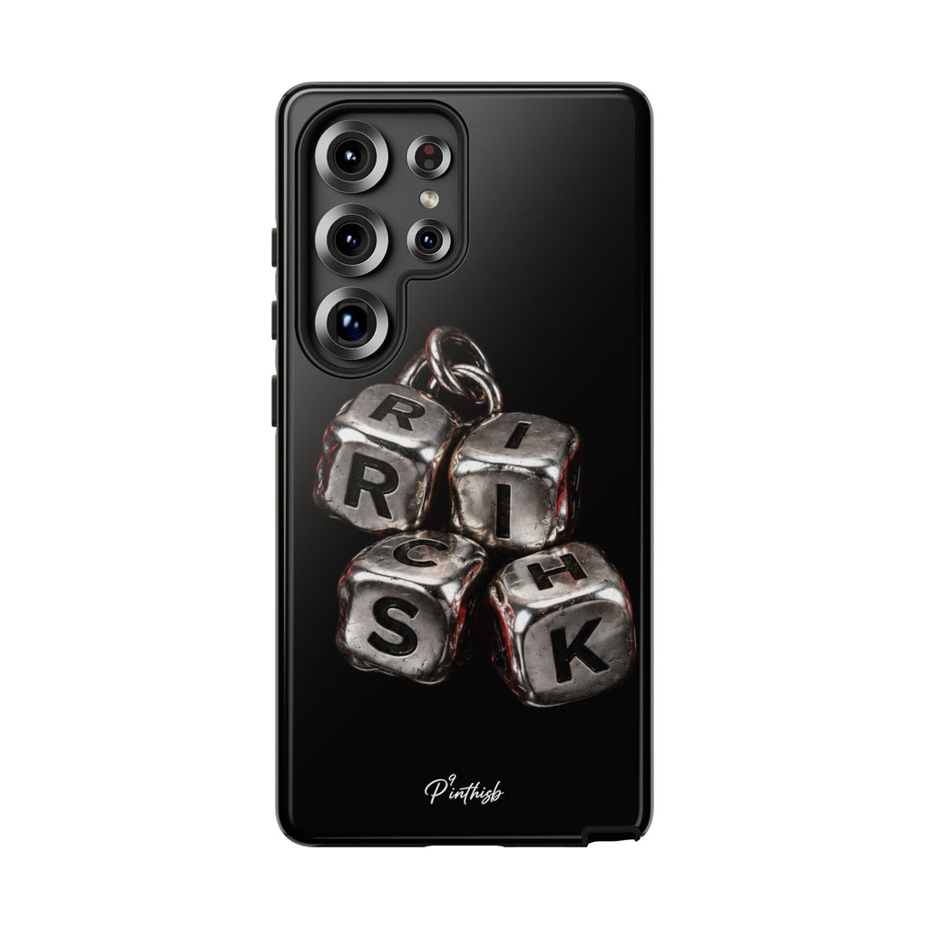 Metallic Dice 'RISK' Phone Case