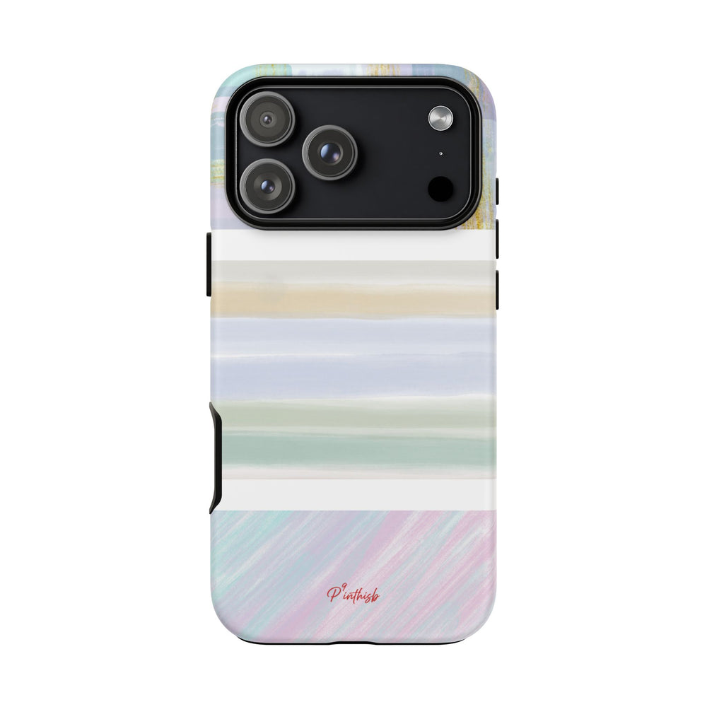Pastel Stripe Tough Phone Case