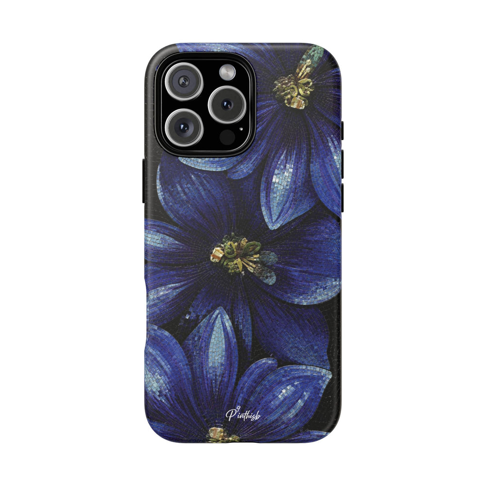 Blue Floral Tough Case