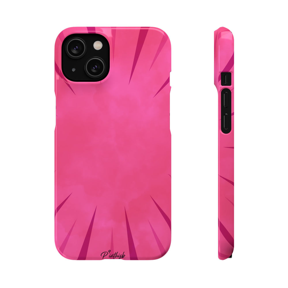 Pink Burst Snap Phone Case