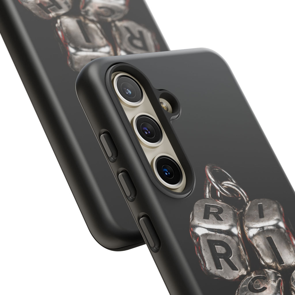 Metallic Dice 'RISK' Phone Case