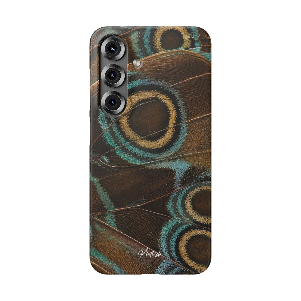 Peacock Feather Pattern Snap Case