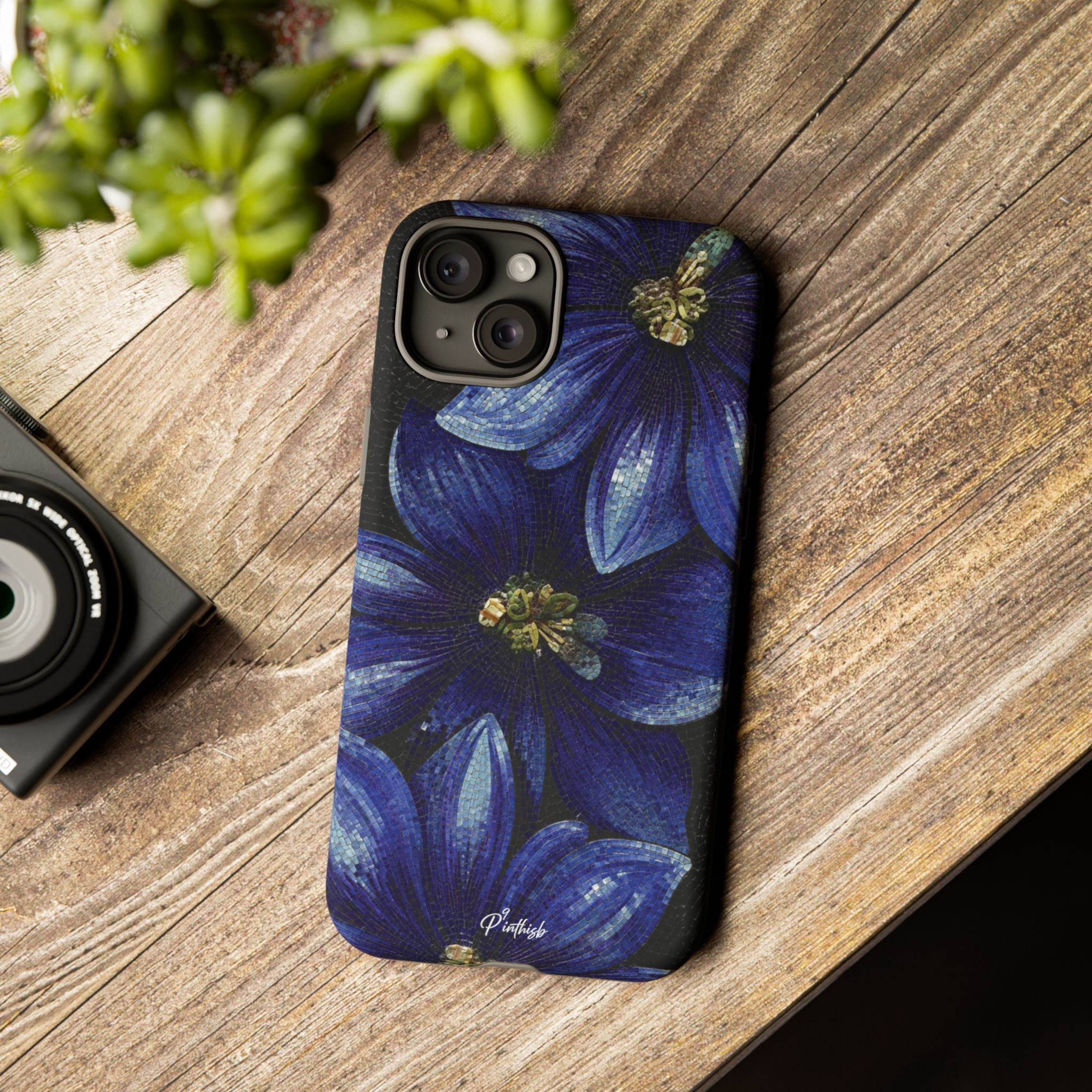 Blue Floral Tough Case