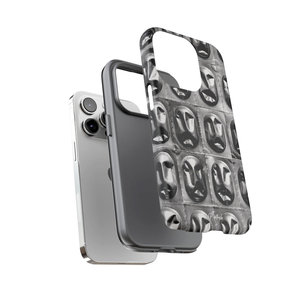 Metallic Mask Grid Tough Case