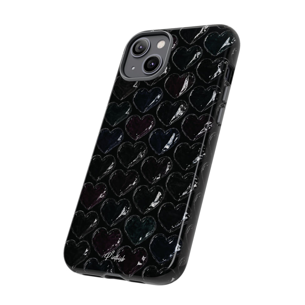 Black Pop Hearts Tough Case