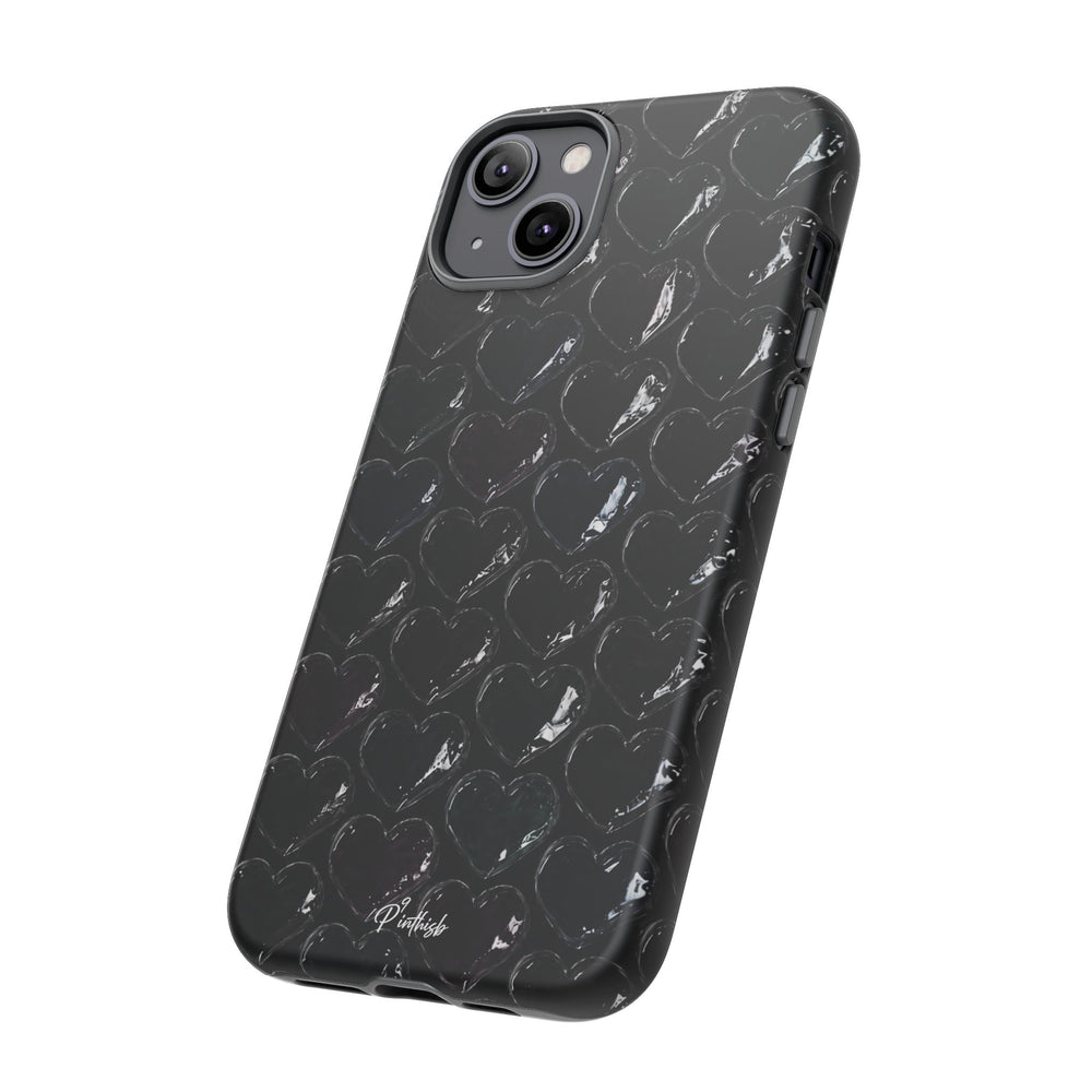 Black Pop Hearts Tough Case