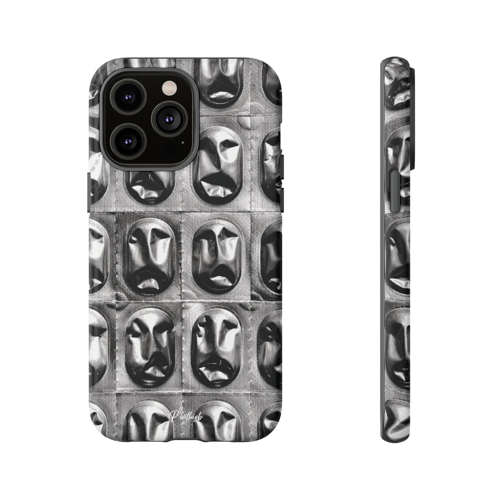 Metallic Mask Grid Tough Case