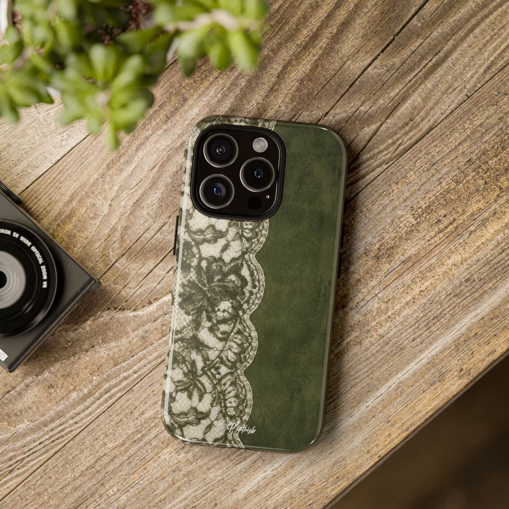 Olive Lace Tough Case