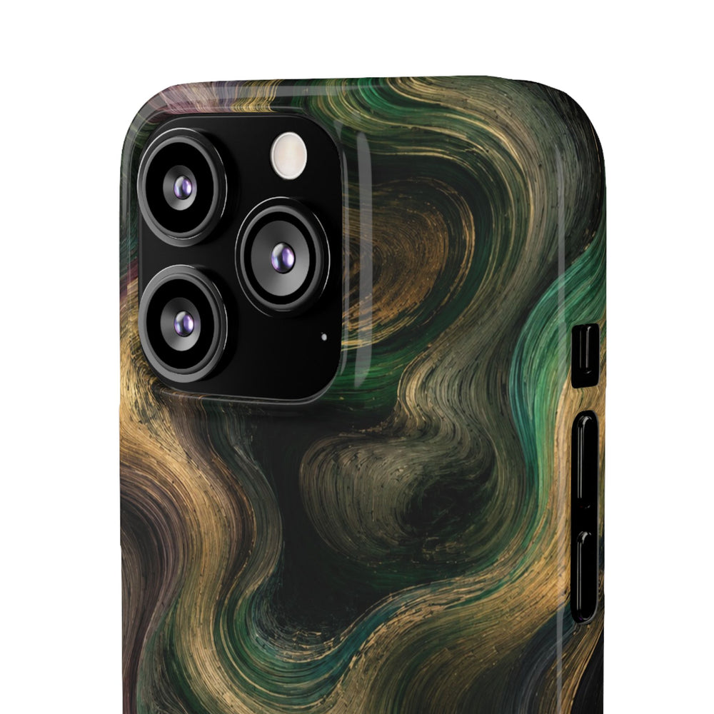 Marbled Forest Snap Phone Case