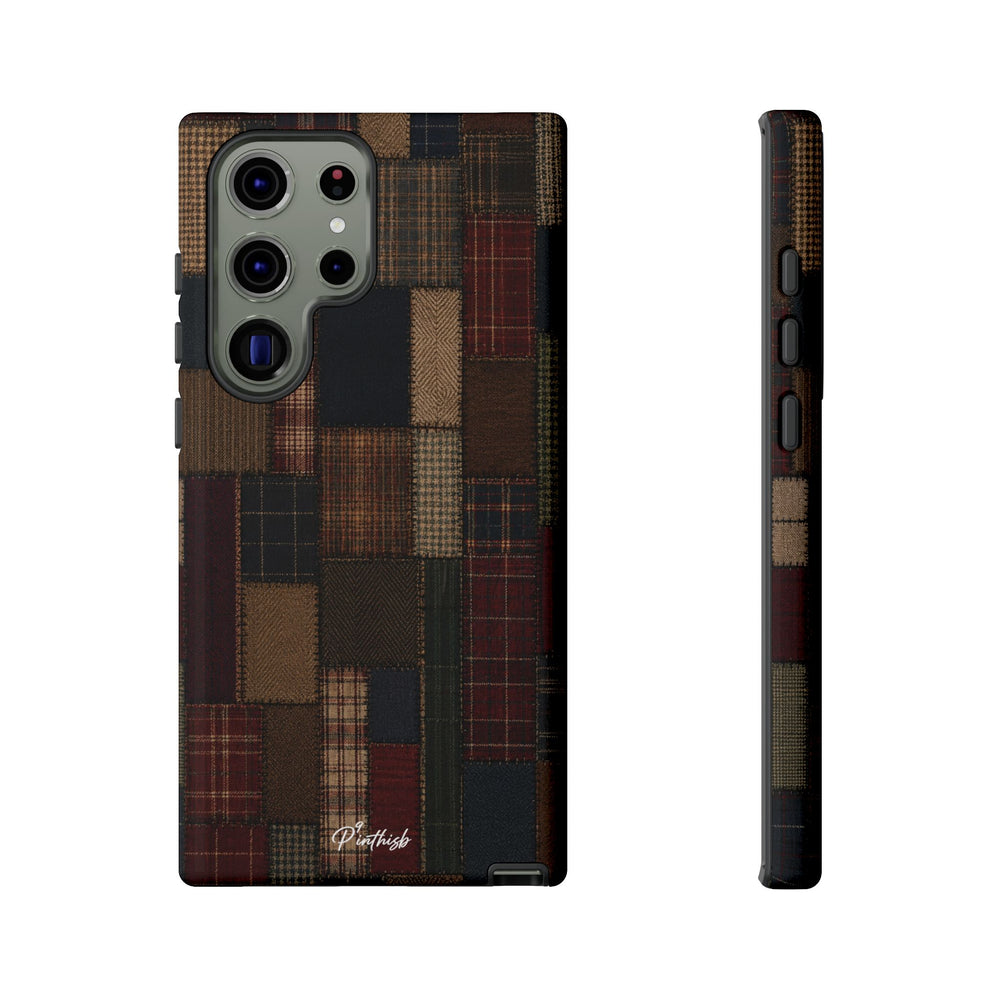 Plaid Patchwork Tough Phone Case