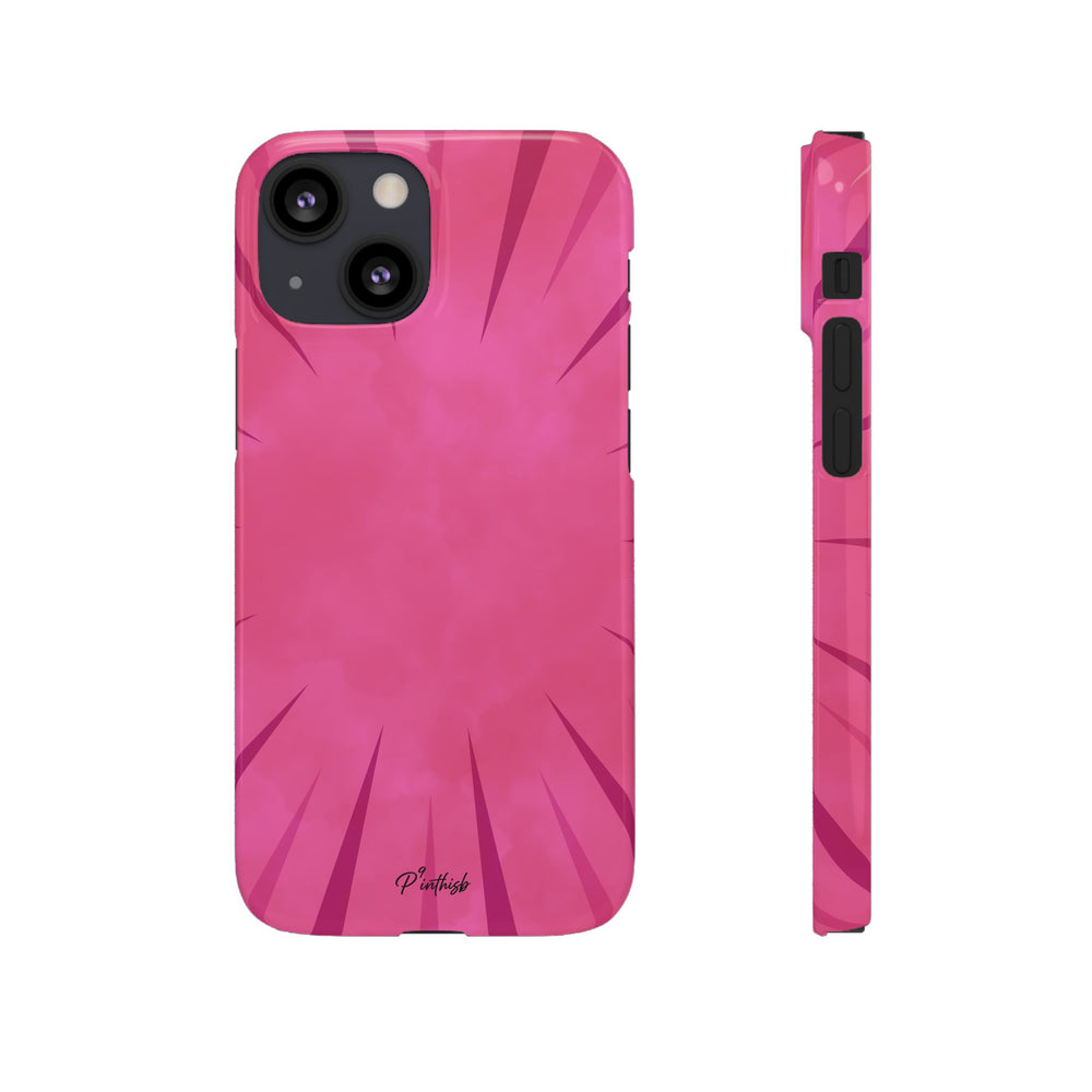 Pink Burst Snap Phone Case
