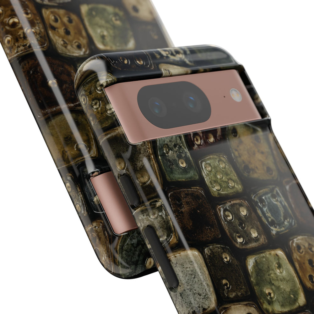 Vintage Dice Tile Phone Case