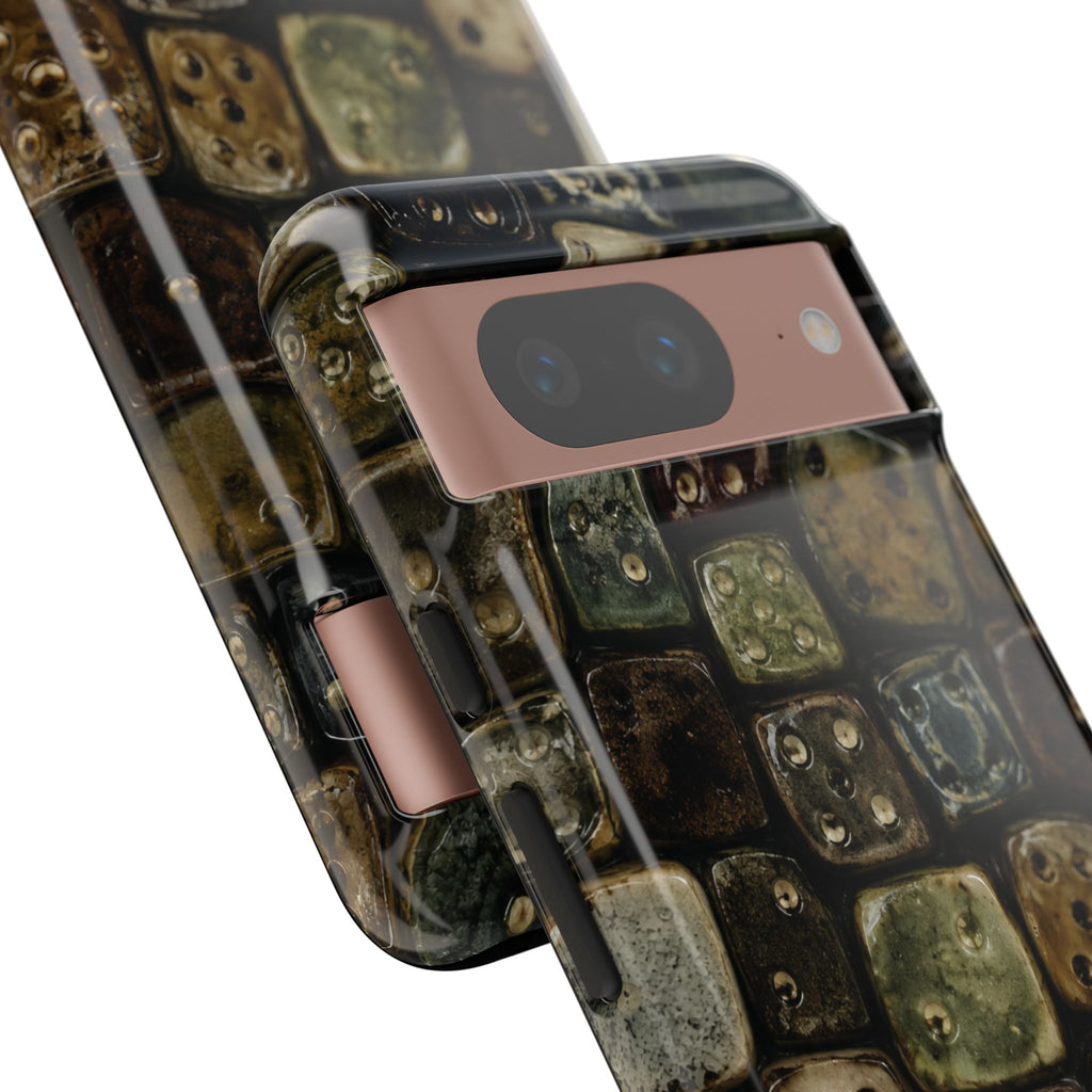 Vintage Dice Tile Phone Case