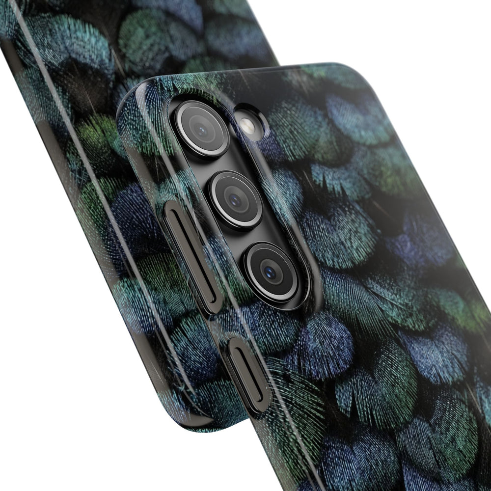 Iridescent Feather Snap Case
