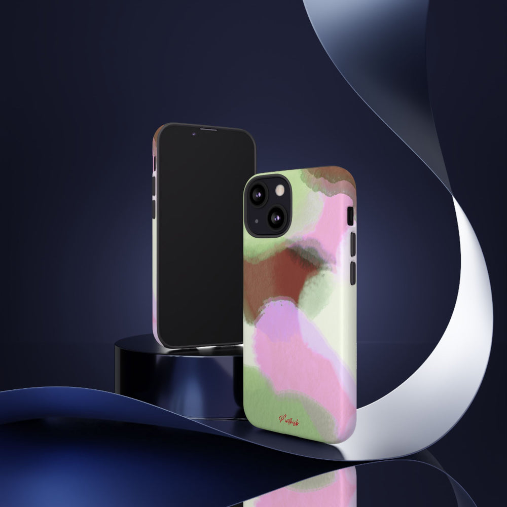 Abstract Pastel Camouflage Tough Phone Case