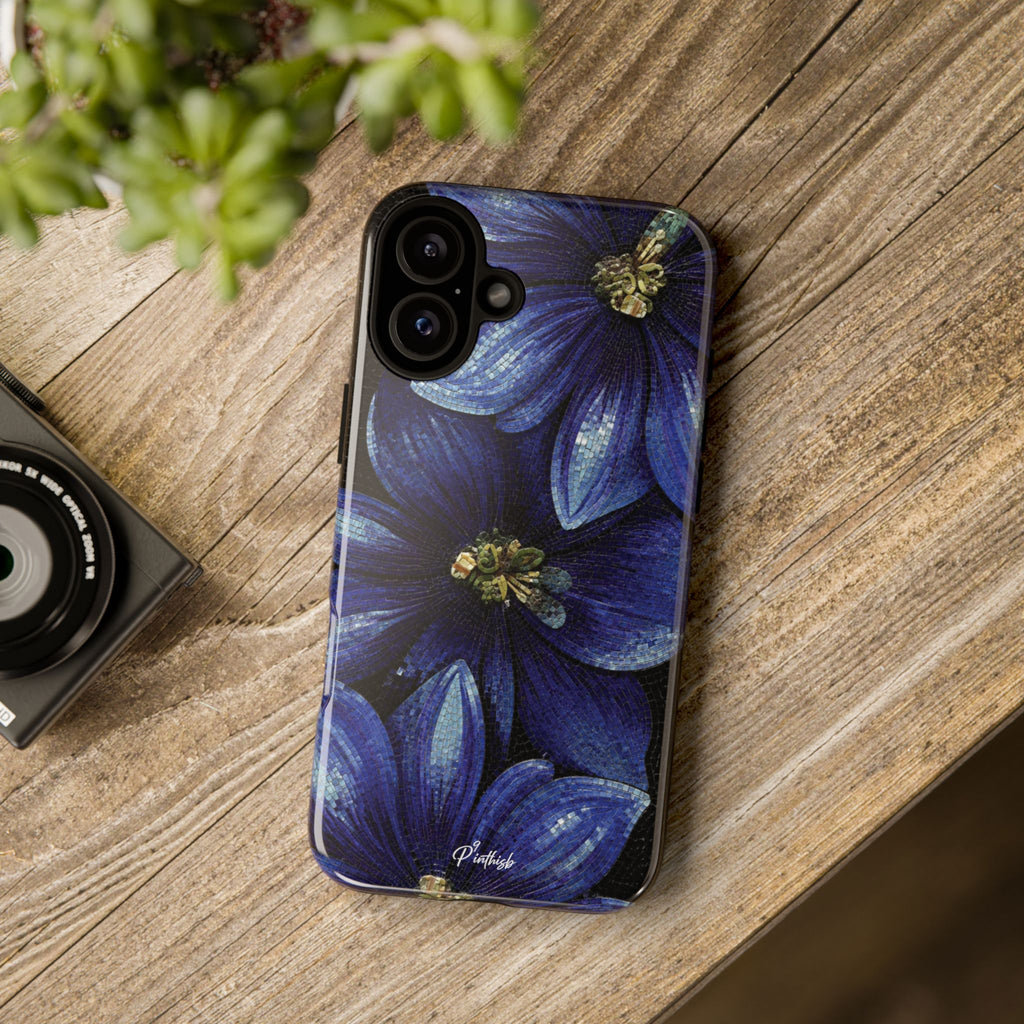Blue Floral Tough Case