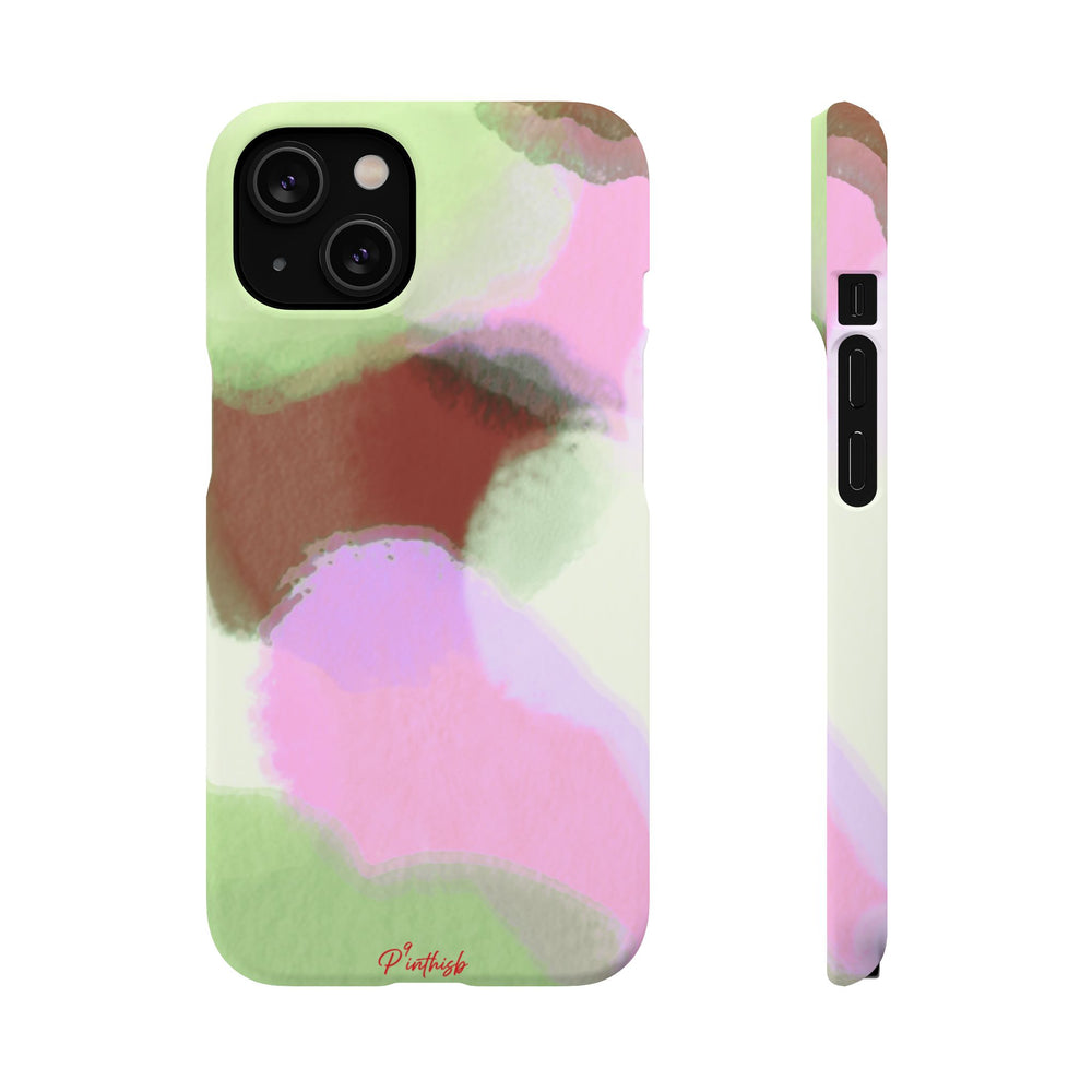 Abstract Pastel Camouflage Snap Phone Case
