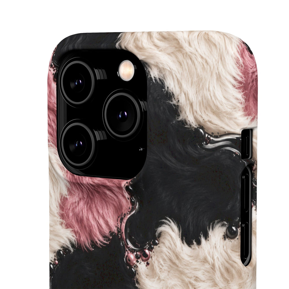 Cow Print Swirl Snap Case