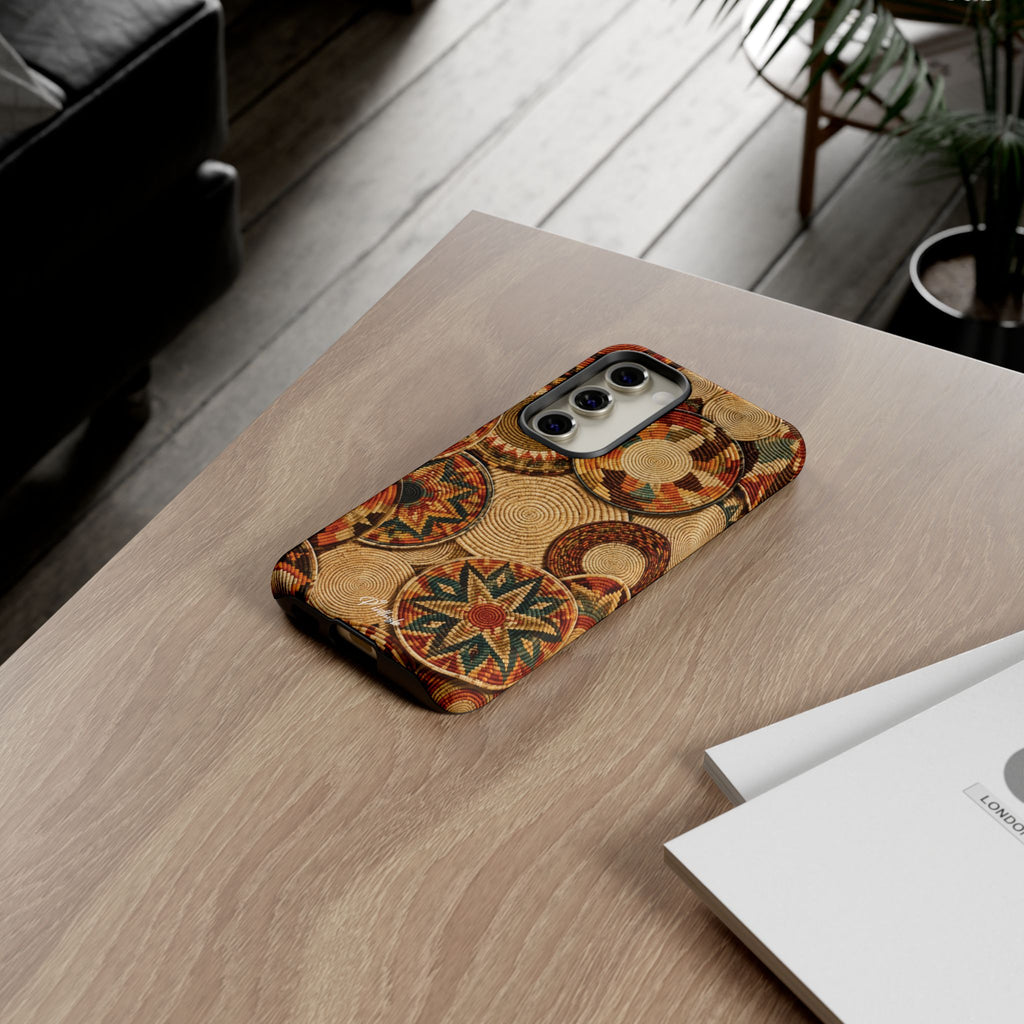 Bohemian Woven Basket Pattern Tough Case