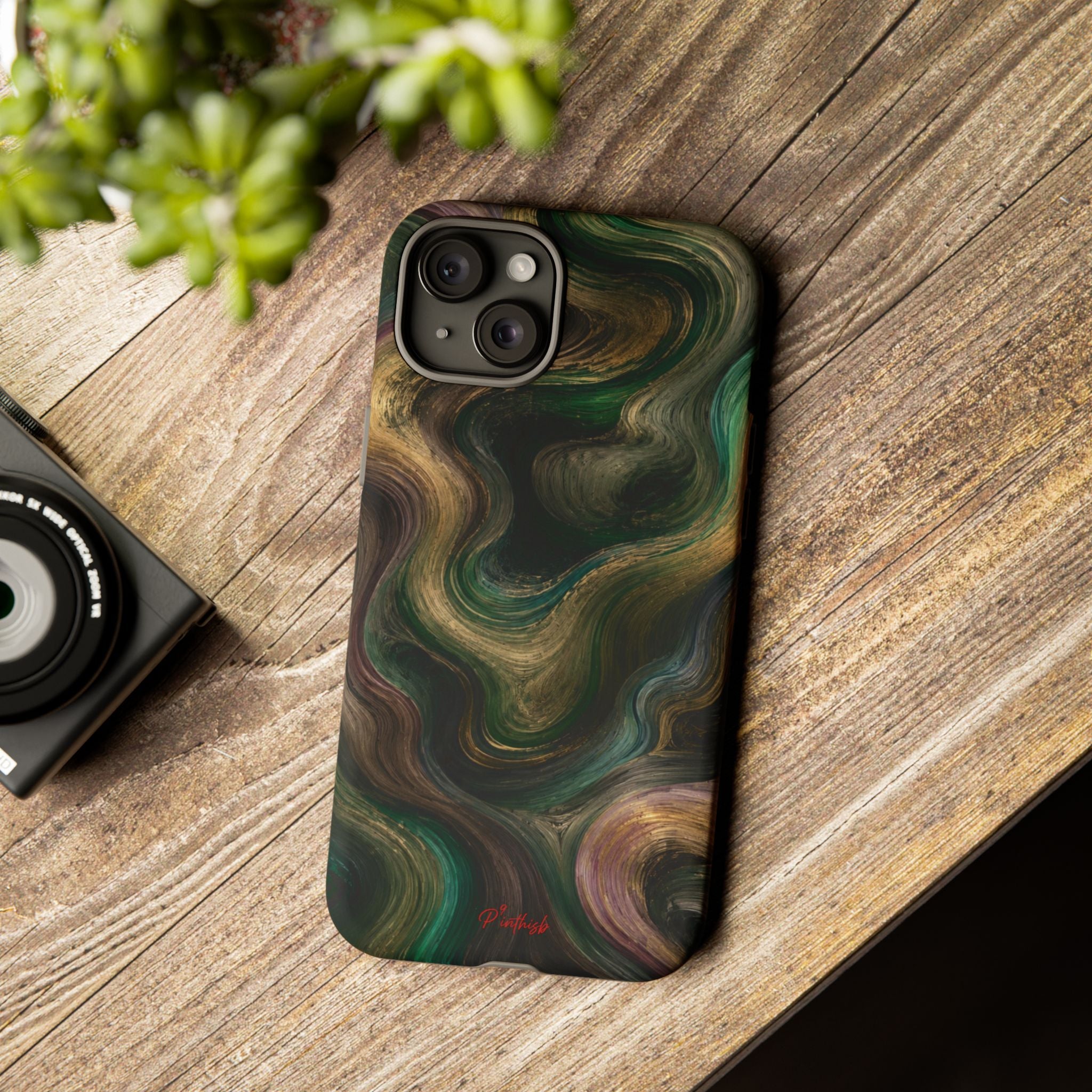 Marbled Forest Tough Phone Case
