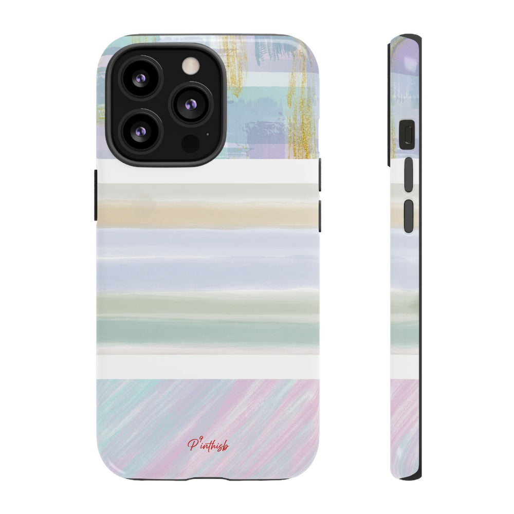 Pastel Stripe Tough Phone Case