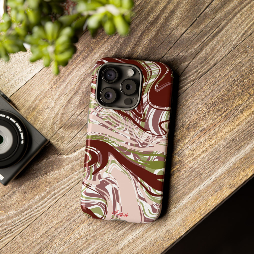 Abstract Marbled Tough Phone Case