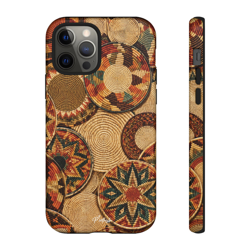 Bohemian Woven Basket Pattern Tough Case