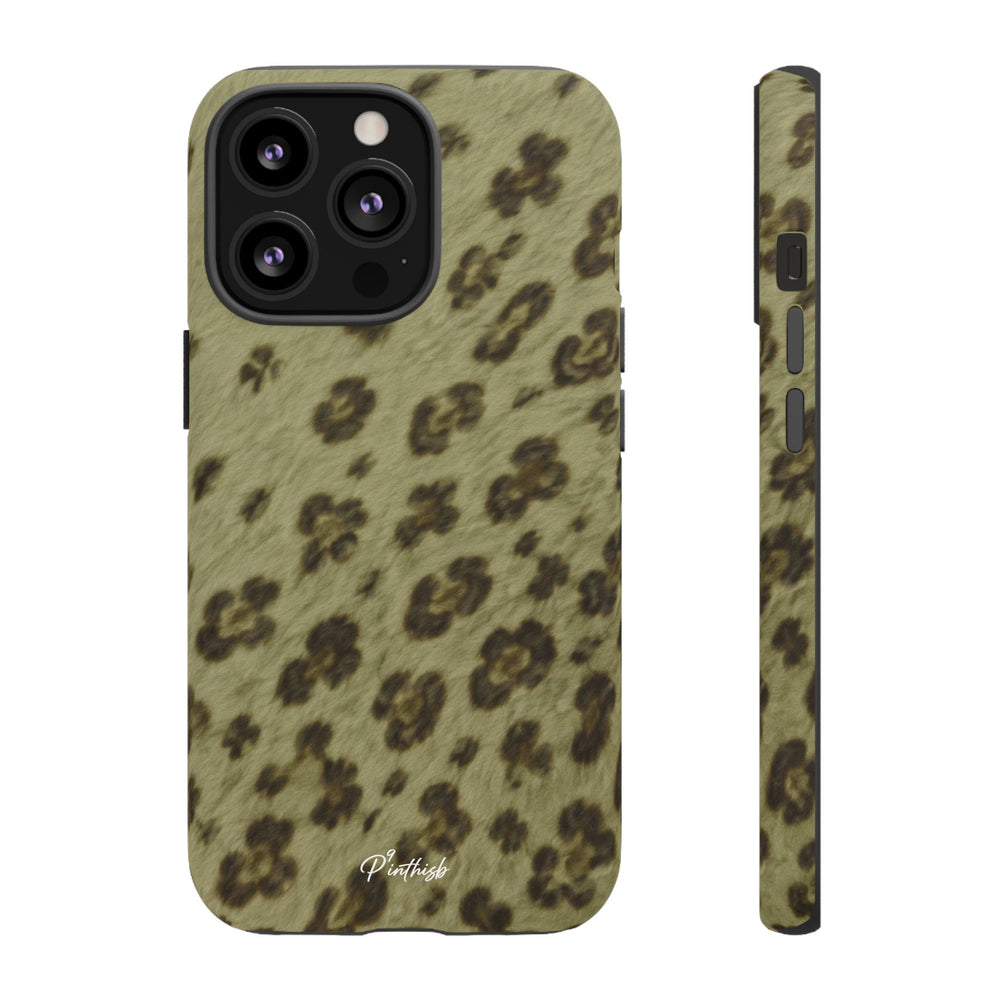Olive Leopard Print Tough Case