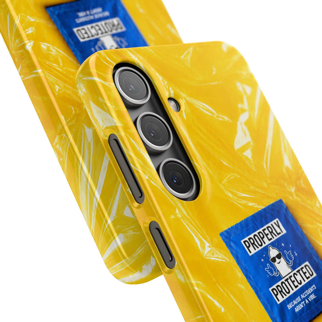 "Properly Protected" Graphic Snap Phone Case