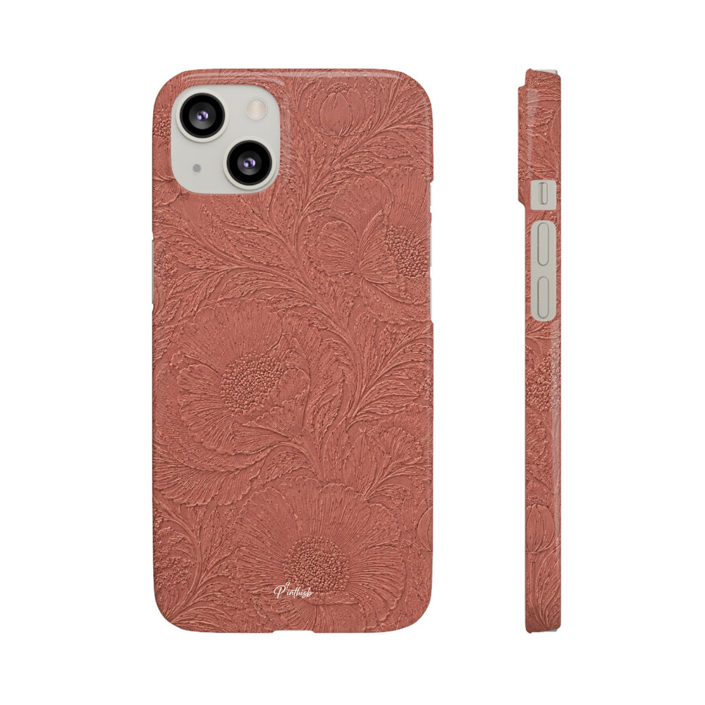 Embossed Floral Snap Case