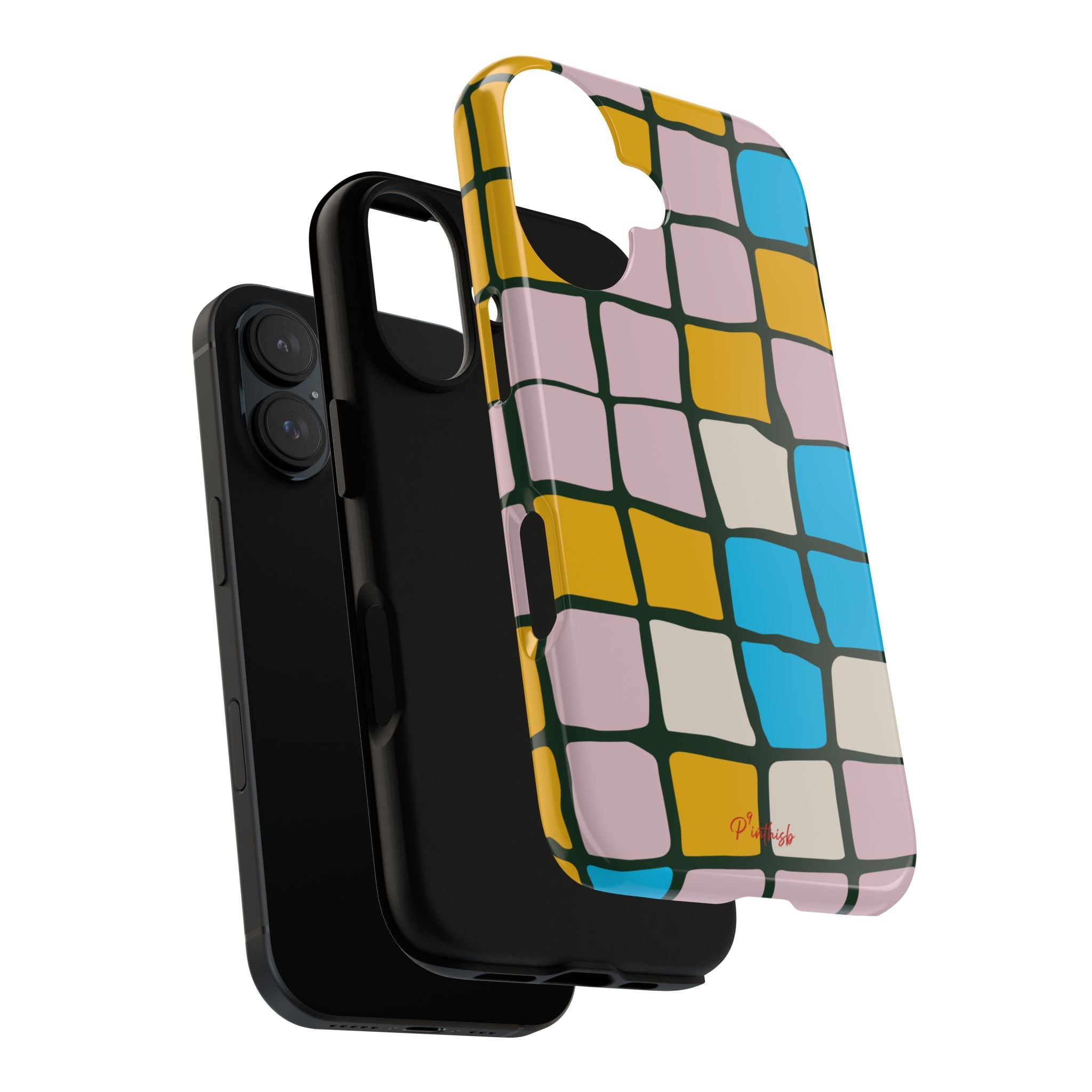Color Grid Tough Phone Case