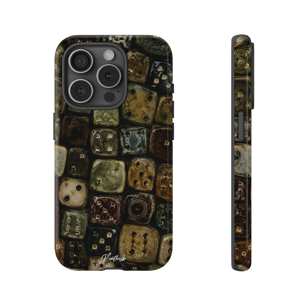 Vintage Dice Tile Phone Case