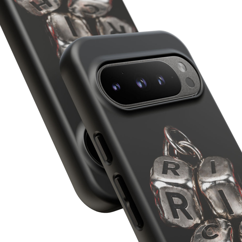 Metallic Dice 'RISK' Phone Case